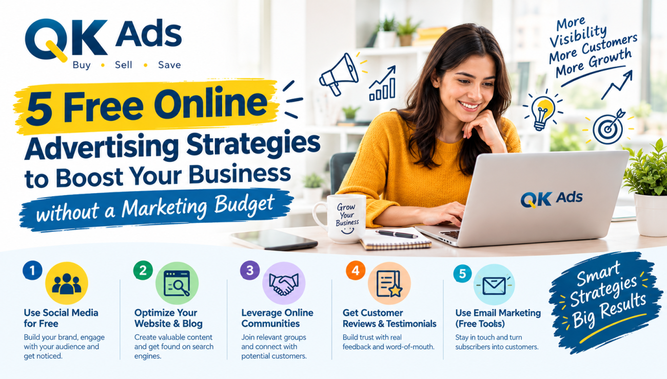 5 Free Online Advertising Strategies to Boost Your Business Without a Marketing Budget