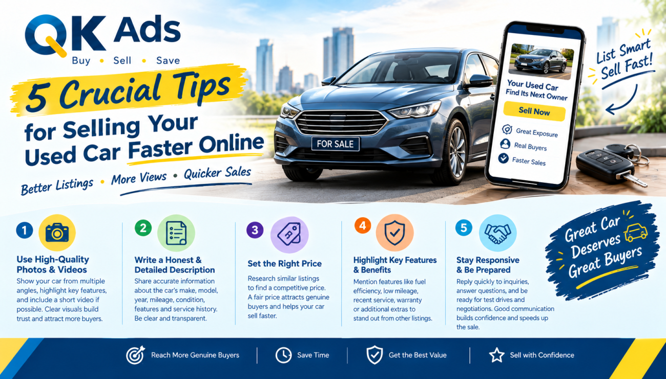 5 Crucial Tips for Selling Your Used Car Faster Online