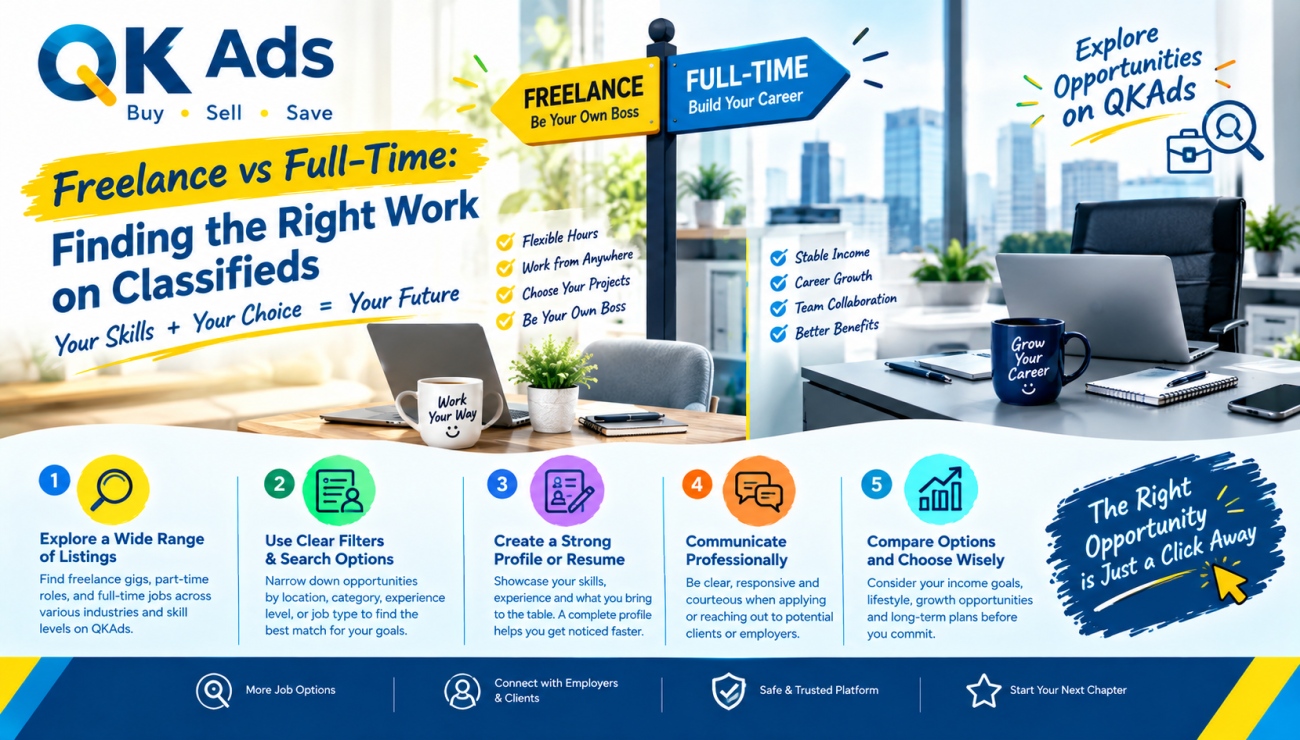 Freelance vs Full-Time: Finding the Right Work on Classifieds