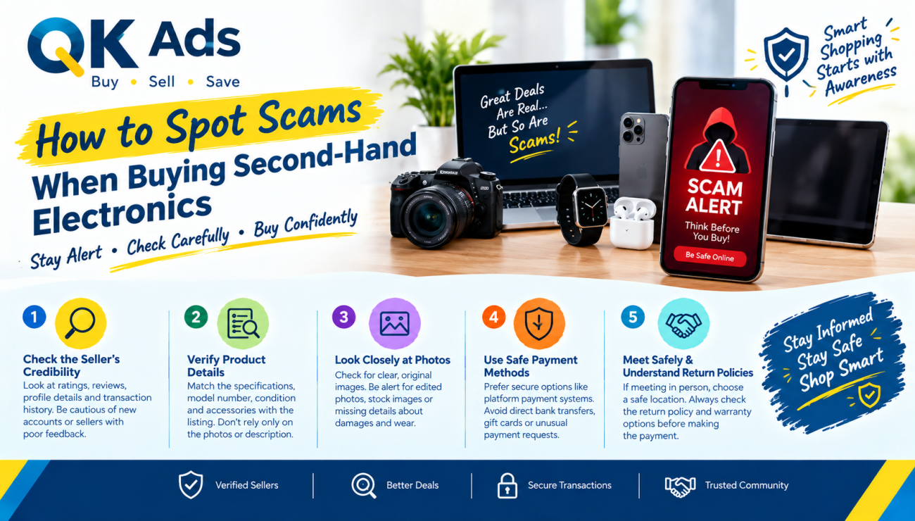 How to Spot Scams When Buying Second-Hand Electronics Online: A Smart Buyer’s Guide