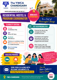 Hiring: Residential Hostel & Program Coordinator