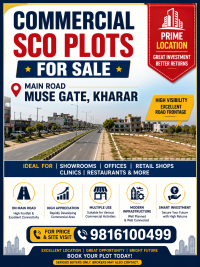 Commercial SCO Plots for Sale – Prime Main Road Location, Musegate, Kharar