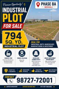 794 Sq. Yd. Industrial Plot for Sale – Phase 8A, Mohali