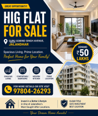 HIG Flat for Sale – Guru Gobind Singh Avenue, Jalandhar