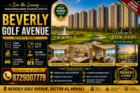 Luxury 3 BHK Golf-Facing Apartment for Sale | Beverly Golf Avenue, Sector 65, Mohali