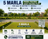 5 Marla Park-Facing East-Facing Plot for Sale in Sector 77, Mohali | Prime Location