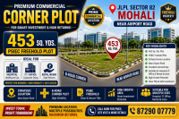 453 Sq. Yds. Premium B-Road Corner Plot | PSIEC Freehold | JLPL Sector 82, Mohali | Near Airport Road