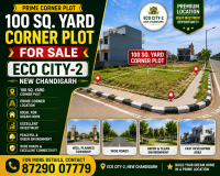 100 Sq. Yard Corner Plot for Sale | Eco City-2, New Chandigarh