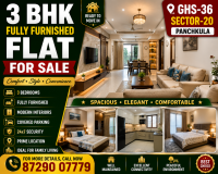3 BHK Fully Furnished Flat for Sale | GHS-36, Sector 20, Panchkula