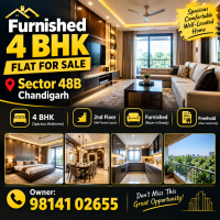 Furnished 4 BHK Freehold Flat – Sector 48B, Chandigarh