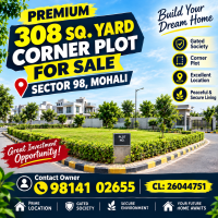 Premium 308 Sq. Yard Corner Plot for Sale – Sector 98, Mohali